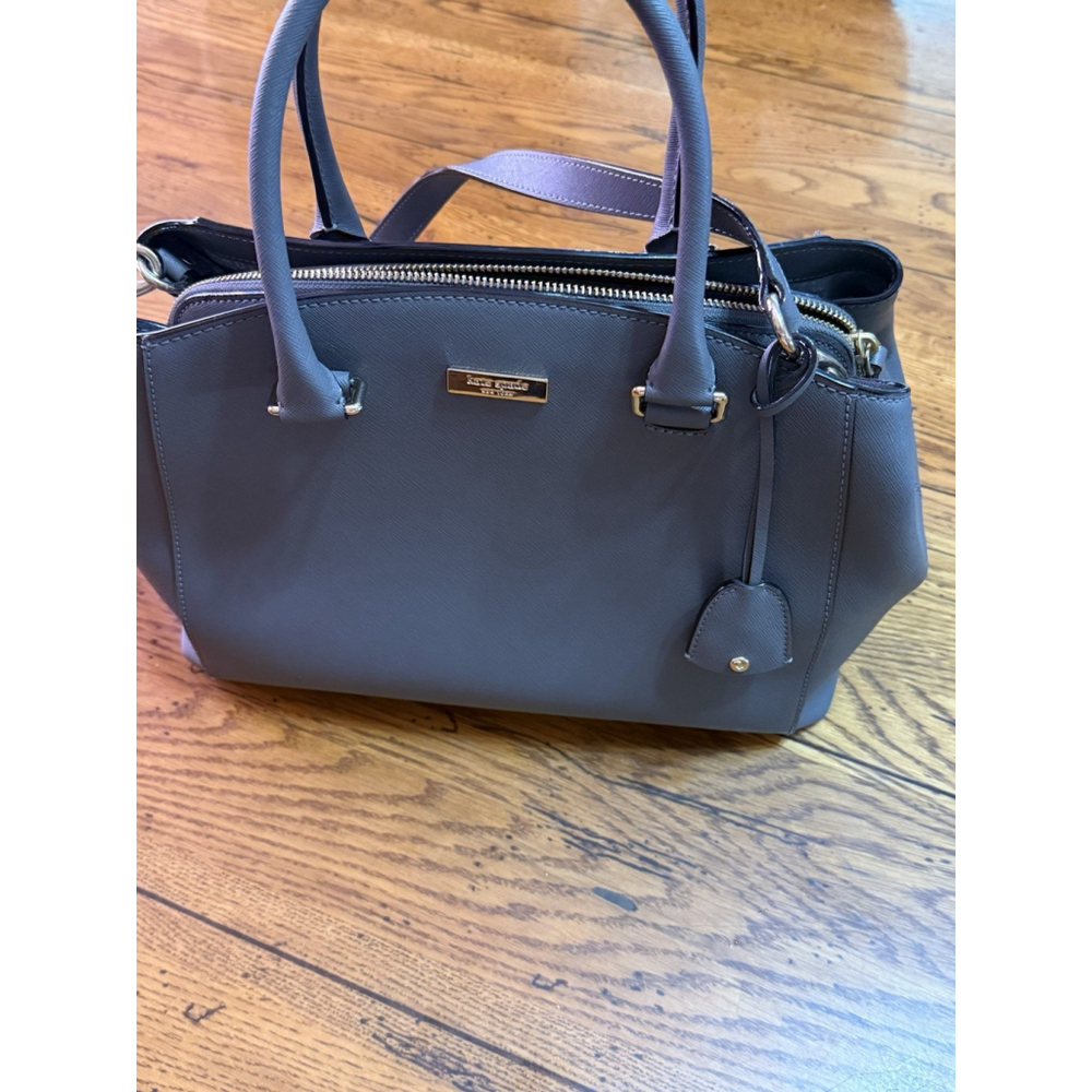 Kate Spade New York Tilden Place Pippa Leather Satchel Cloudcover $398 EXCELLENT - Picture 4 of 10